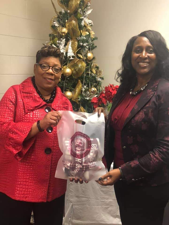 Shelby County Schools School Board Member, Althea Greene and Principal Steward